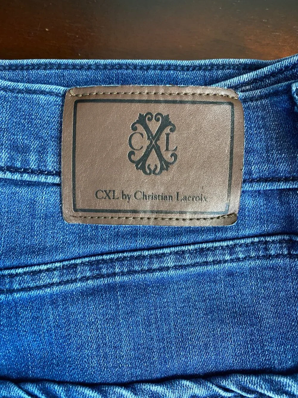 CXL by Christian Lacroix Men’s Straight Leg Stretch Jeans 36x30 Medium Wash